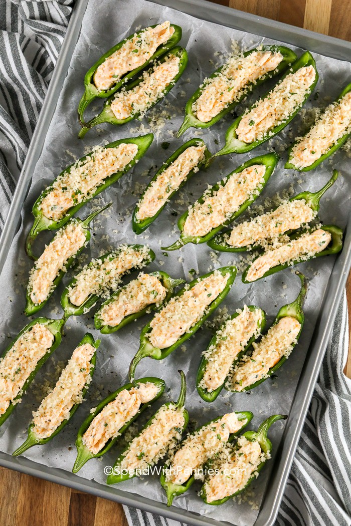 Jalapeno Poppers on a tray